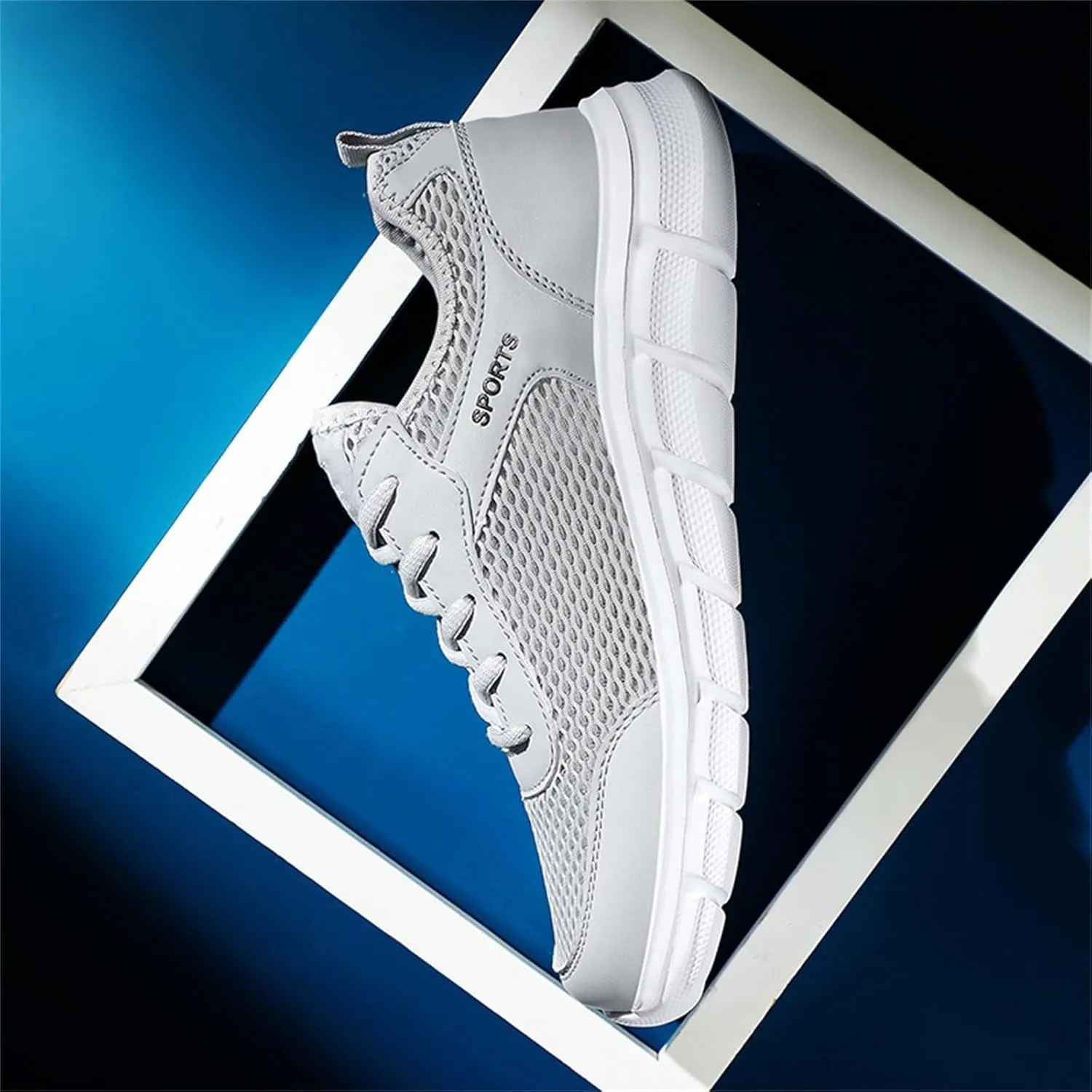 Men's Arch Support Workout Shoes Lightweight Breathable Walking Shoe Gym Tennis Lightweight Work Shoes for Men