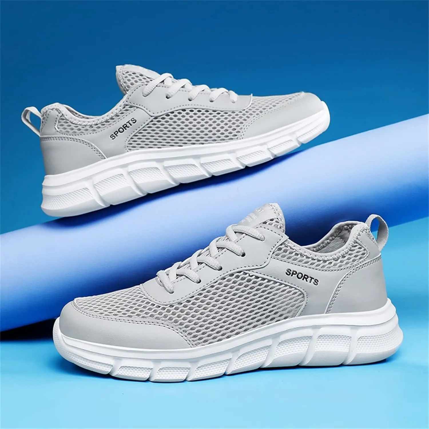 Men's Arch Support Workout Shoes Lightweight Breathable Walking Shoe Gym Tennis Lightweight Work Shoes for Men