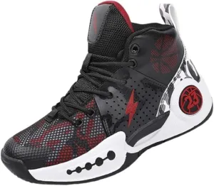 Men's Athletic Basketball Shoes, Breathable Non-Slip Training Sneakers, Shock Absorbing