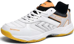 Men's Badminton Shoes Indoor Court Trainers Anti-Slip and Shock-Absorbing Racketball Squash Volleyball Sneakers