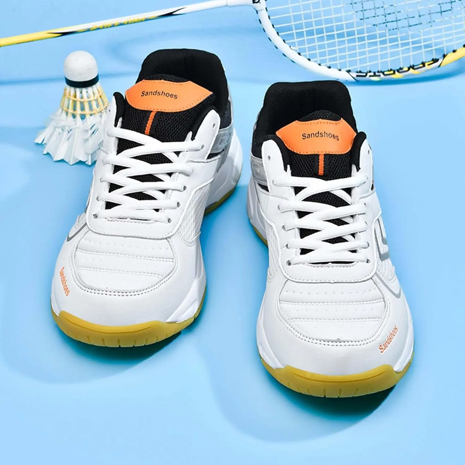 Men's Badminton Shoes Indoor Court Trainers Anti-Slip and Shock-Absorbing Racketball Squash Volleyball Sneakers