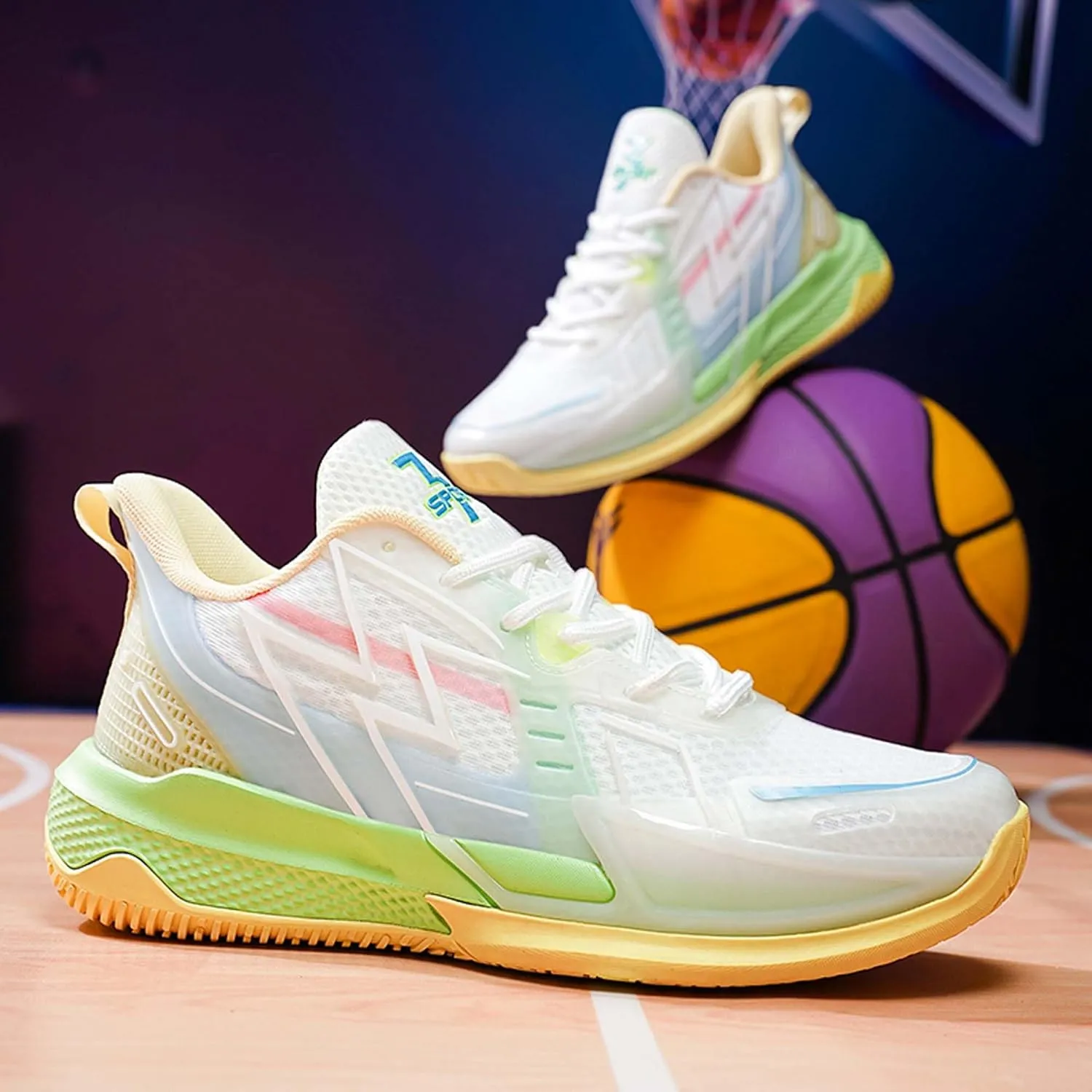 Men's Basketball Shoes Breathable High Top Sneakers Soft Bottom Training Running Shoes Street Personalized Casual Sports Men's/Women's Shoes