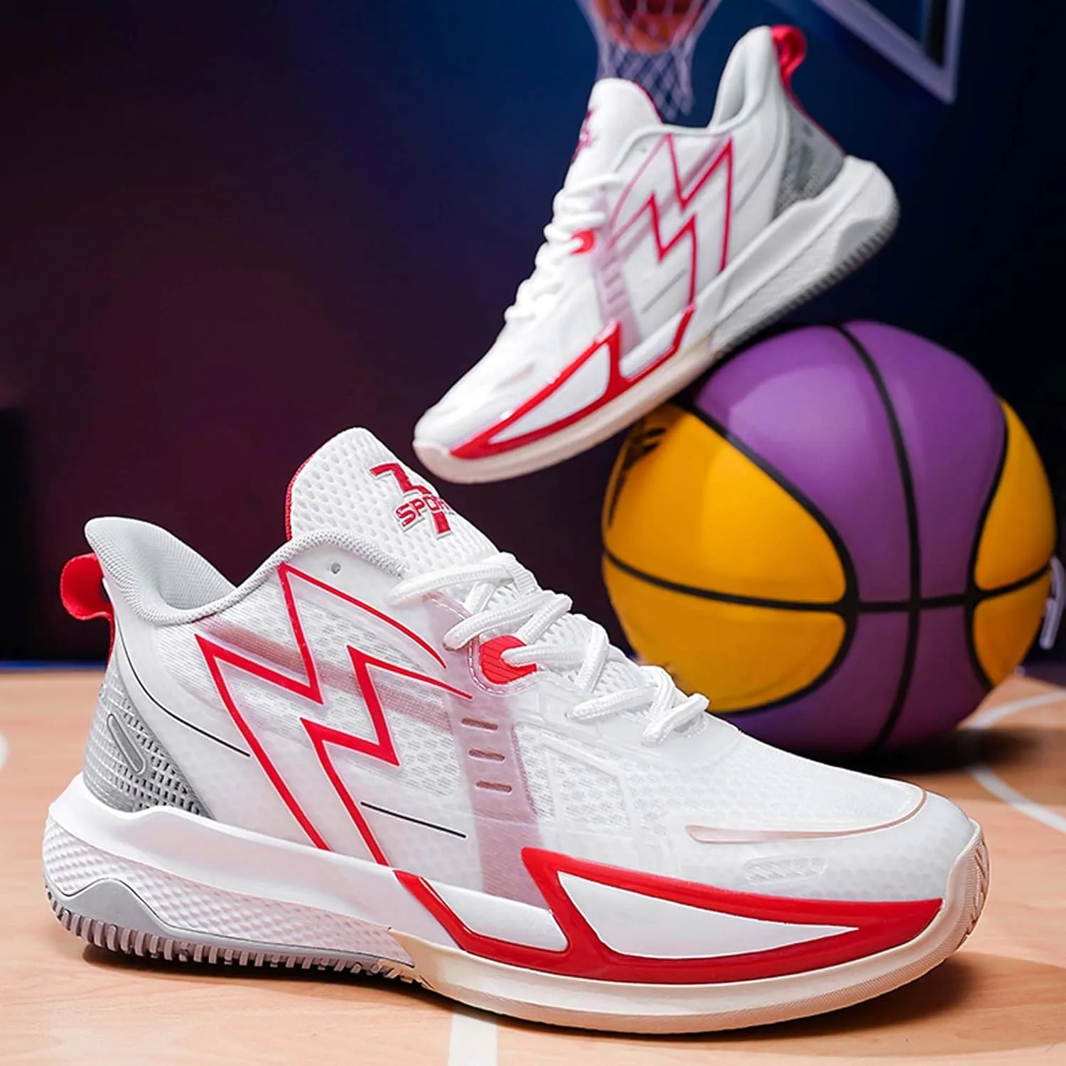 Men's Basketball Shoes Breathable High Top Sneakers Soft Bottom Training Running Shoes Street Personalized Casual Sports Men's/Women's Shoes