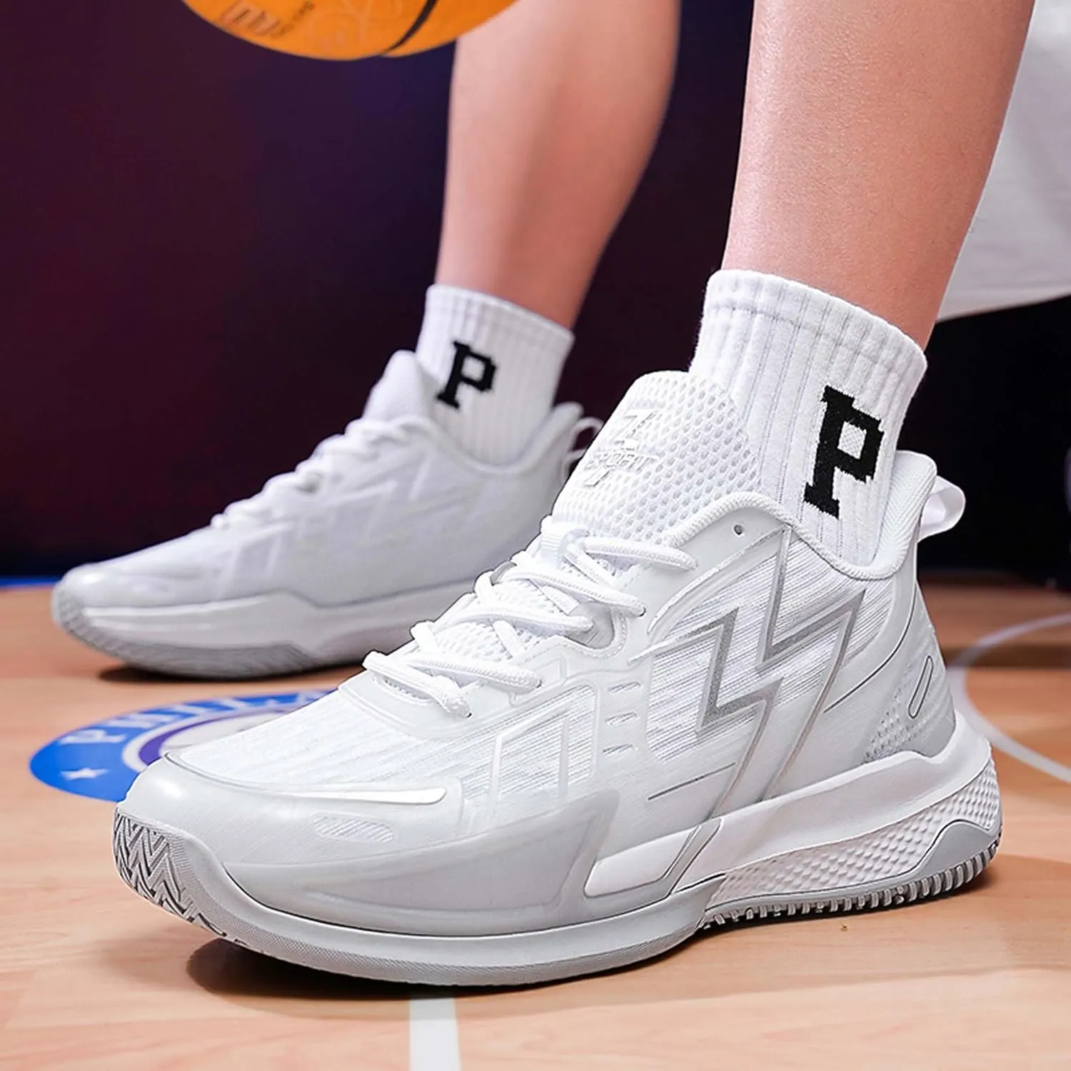 Men's Basketball Shoes Breathable High Top Sneakers Soft Bottom Training Running Shoes Street Personalized Casual Sports Men's/Women's Shoes