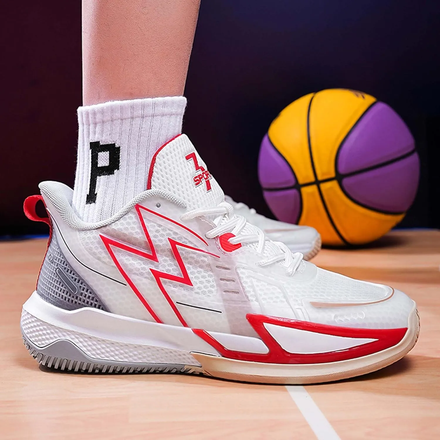 Men's Basketball Shoes Breathable High Top Sneakers Soft Bottom Training Running Shoes Street Personalized Casual Sports Men's/Women's Shoes
