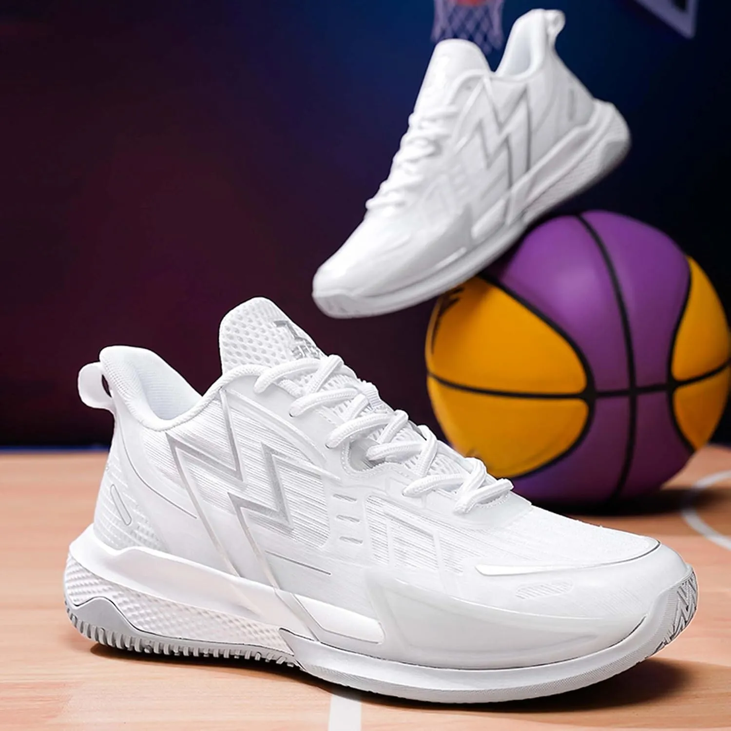 Men's Basketball Shoes Breathable High Top Sneakers Soft Bottom Training Running Shoes Street Personalized Casual Sports Men's/Women's Shoes