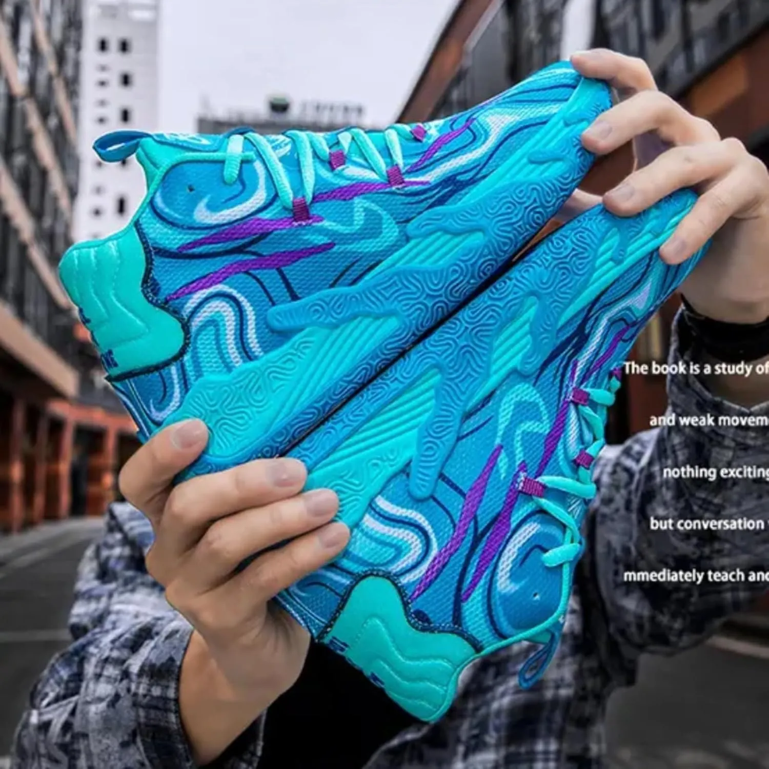 Men's Basketball Shoes High Cut Breathable Anti Slip Shock-Absorbing Sports Fitness Training Boots