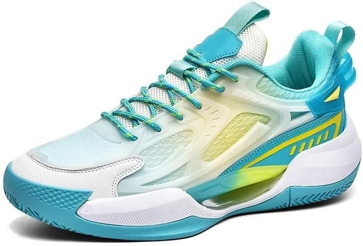 Men's Basketball Shoes Low Cut Breathable Comfortable Shock-Absorbing Anti Slip Fashionable Sports Outdoor Boots
