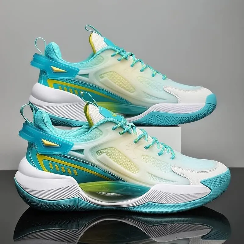 Men's Basketball Shoes Low Cut Breathable Comfortable Shock-Absorbing Anti Slip Fashionable Sports Outdoor Boots