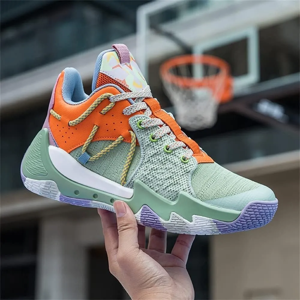 Men's Basketball Shoes with Breathable Mesh High Cut Wear-Resistant, Shock-Absorbing Anti Slip Training Boots