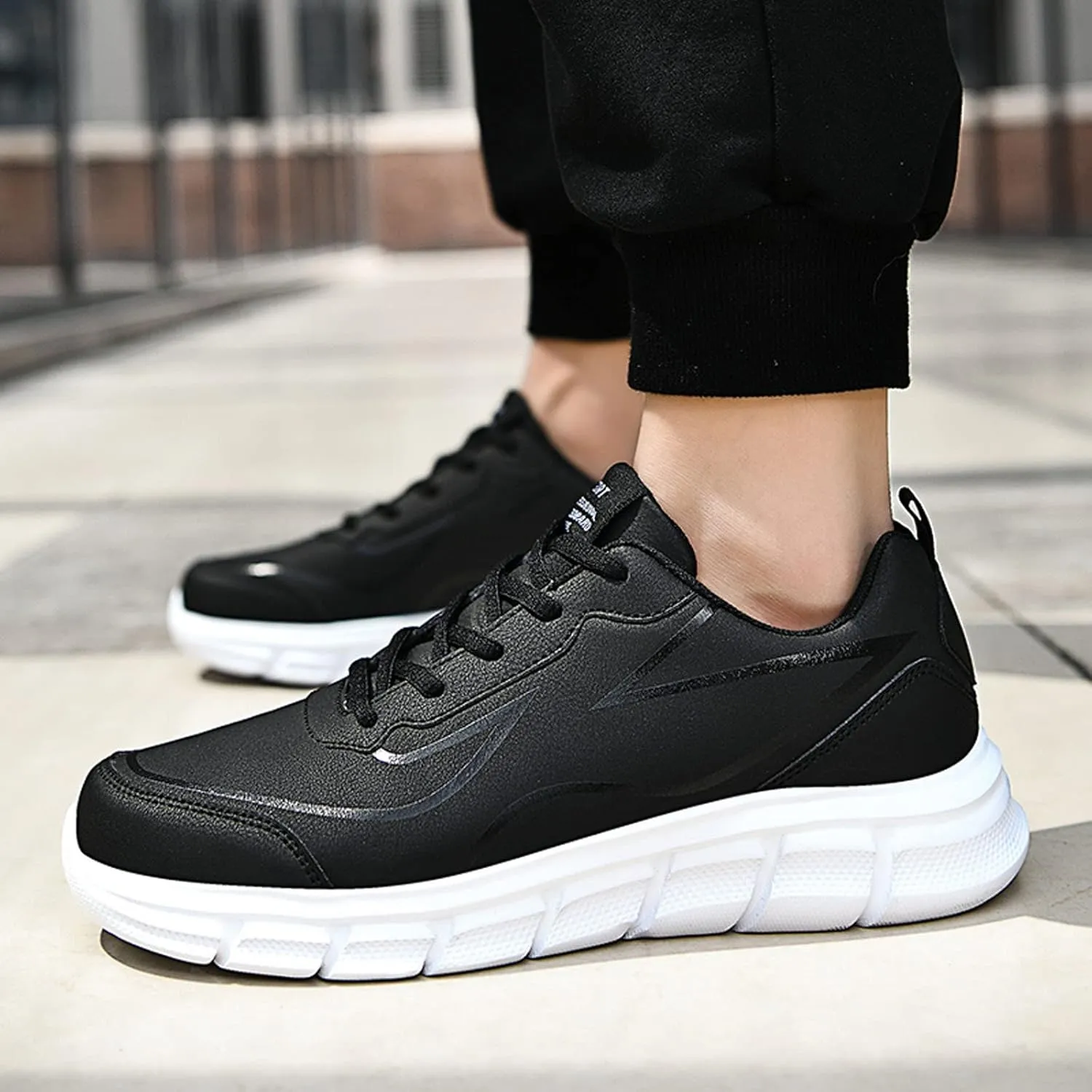 Men's Breathable Mesh Running Shoes Lightweight Breathable Walking Shoe Gym Tennis Elastic Fly Woven Mesh Shoes