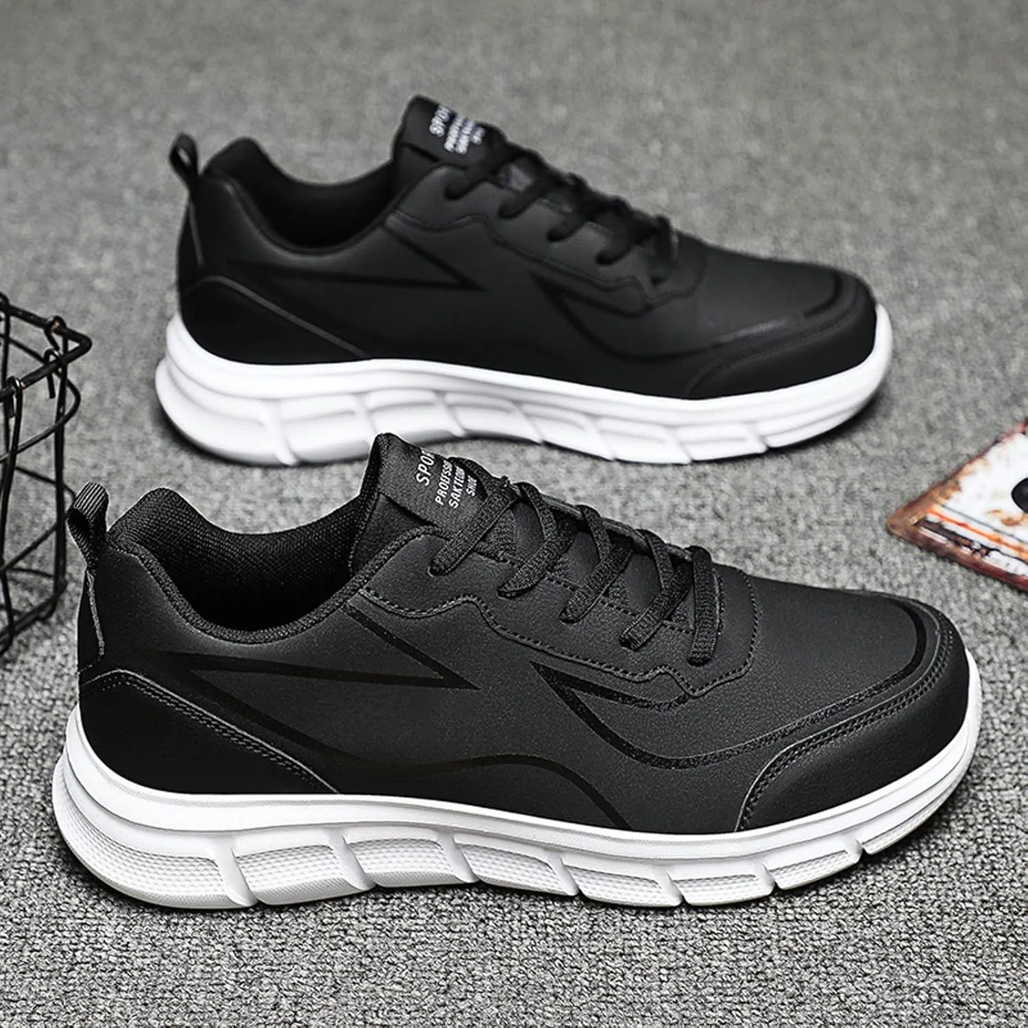 Men's Breathable Mesh Running Shoes Lightweight Breathable Walking Shoe Gym Tennis Elastic Fly Woven Mesh Shoes