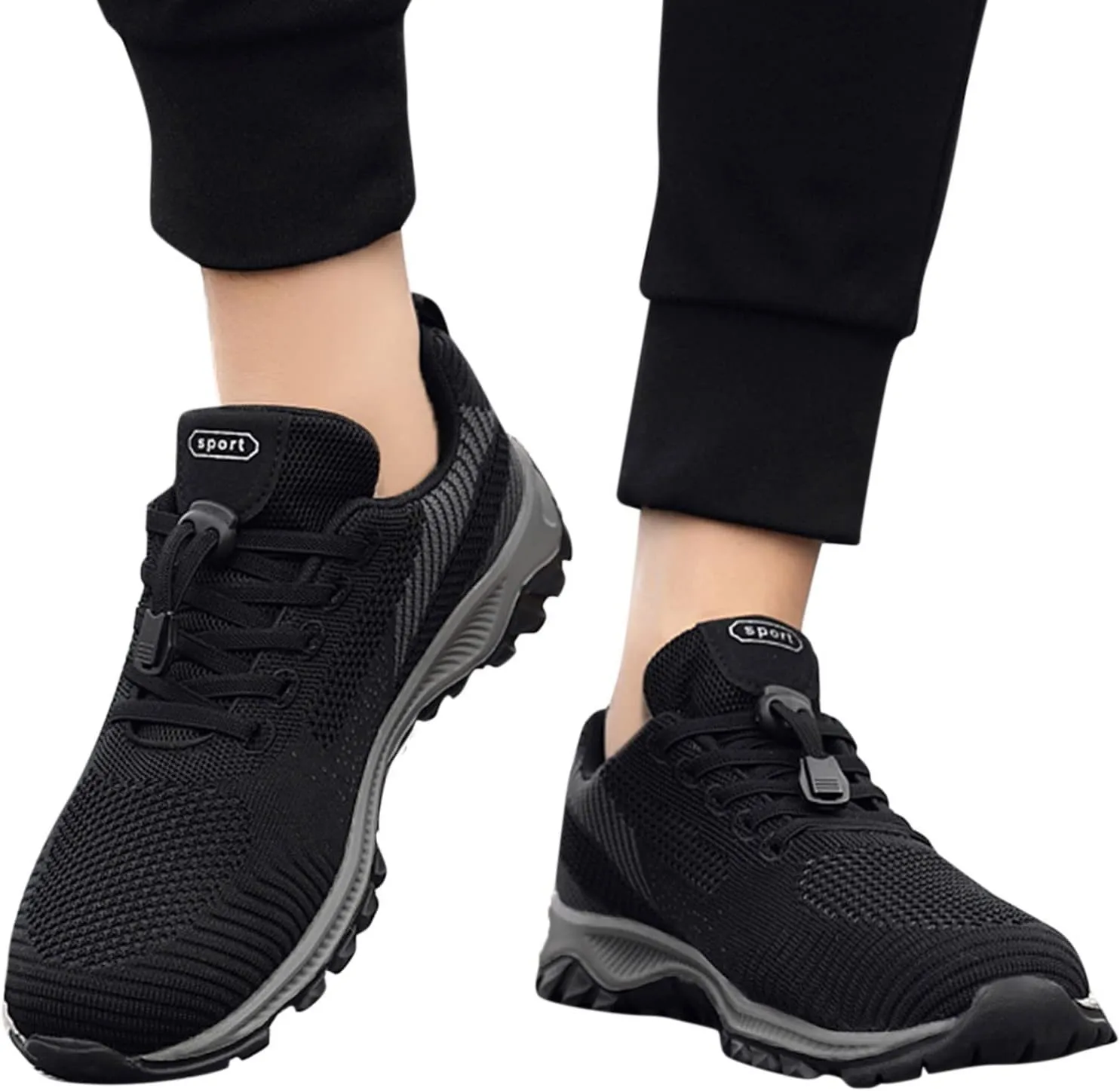 Men's Casual Shoe Fashion Summer and Casual Men Sports Shoes Non Slip Mesh Breathable Solid Color Comfortable