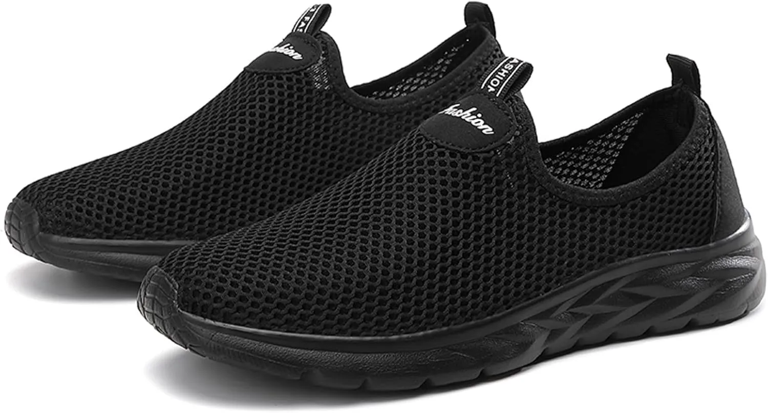 Men's Casual Shoe Men Sports Shoes Fashionable New Pattern Simple and Solid Color Mesh Breathable Flat Bottom