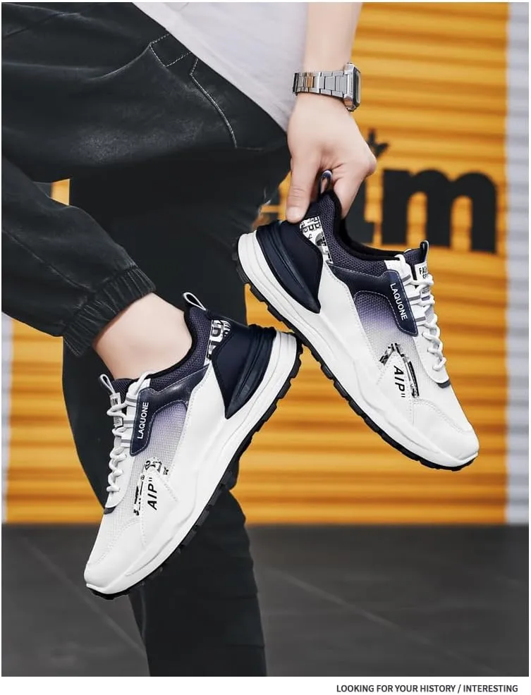 Men's Casual Shoes Fashion Sneakers Cool Low top lace-up Breathable Non-Slip Street Style Sports Fitness 0505