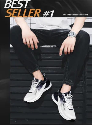 Men's Casual Shoes Fashion Sneakers Cool Low top lace-up Breathable Non-Slip Street Style Sports Fitness 0505