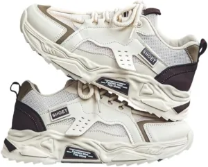 Men's Casual Shoes – Fashionable Breathable Chunky Sneakers, Youth-Oriented Korean-Style Thick-Soled Sports Shoes for Trendy Looks