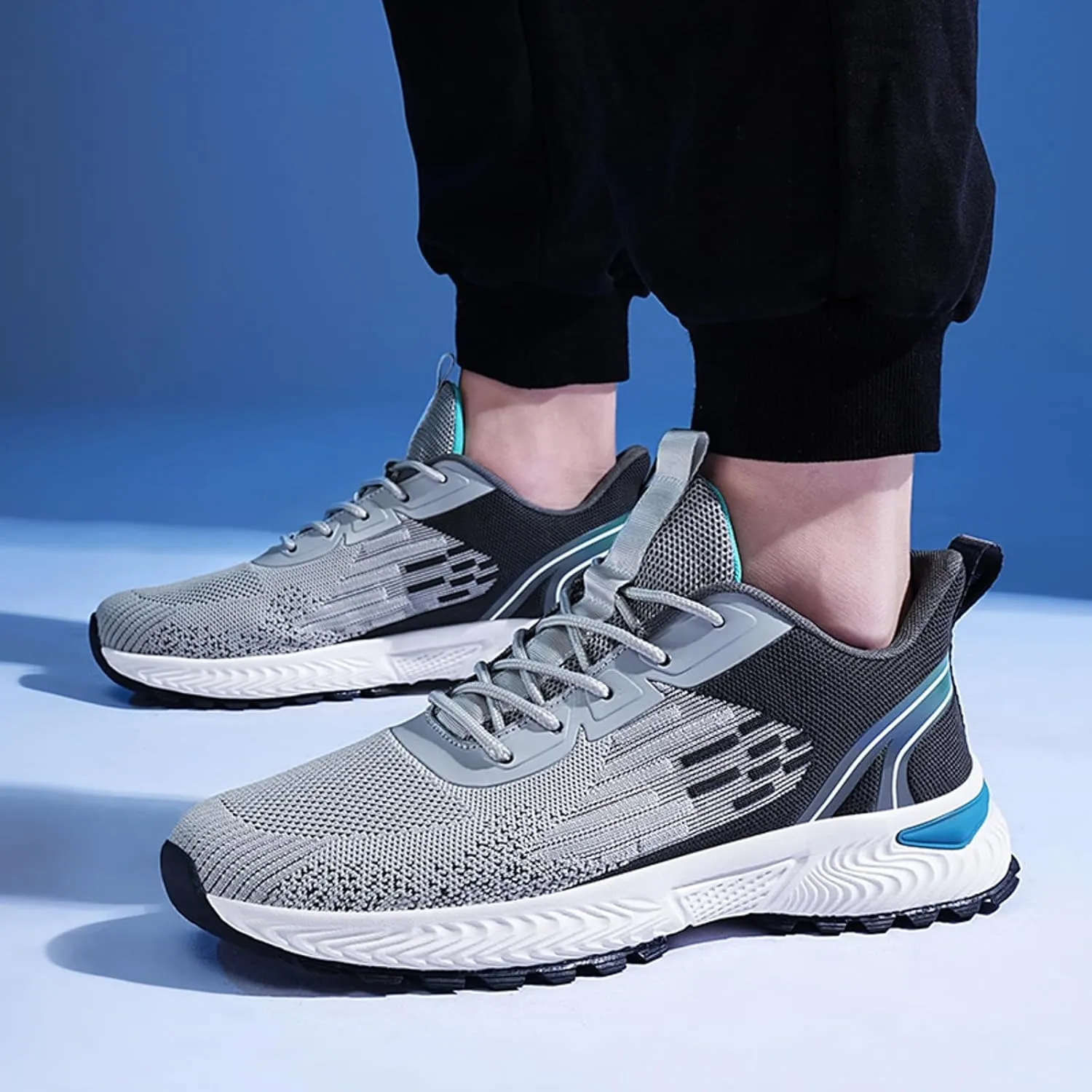Men's Classic Casual Jogging Sneakers Breathable Mesh Comfortable Tennis Shoe Athletic Fashion Sneakers for Men