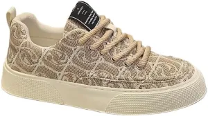 Men's Fashion Art Line Skateboard Shoes - Durable Grip, Breathable and Lightweight