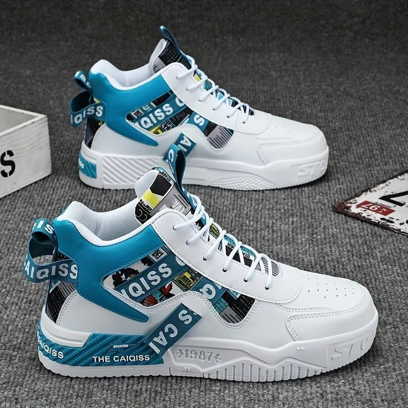 Men's Fashion Skateboarding Shoes Breathable Comfortable, Anti-Slip Shock-Absorbing Sneakers for Casual and Daily Wear