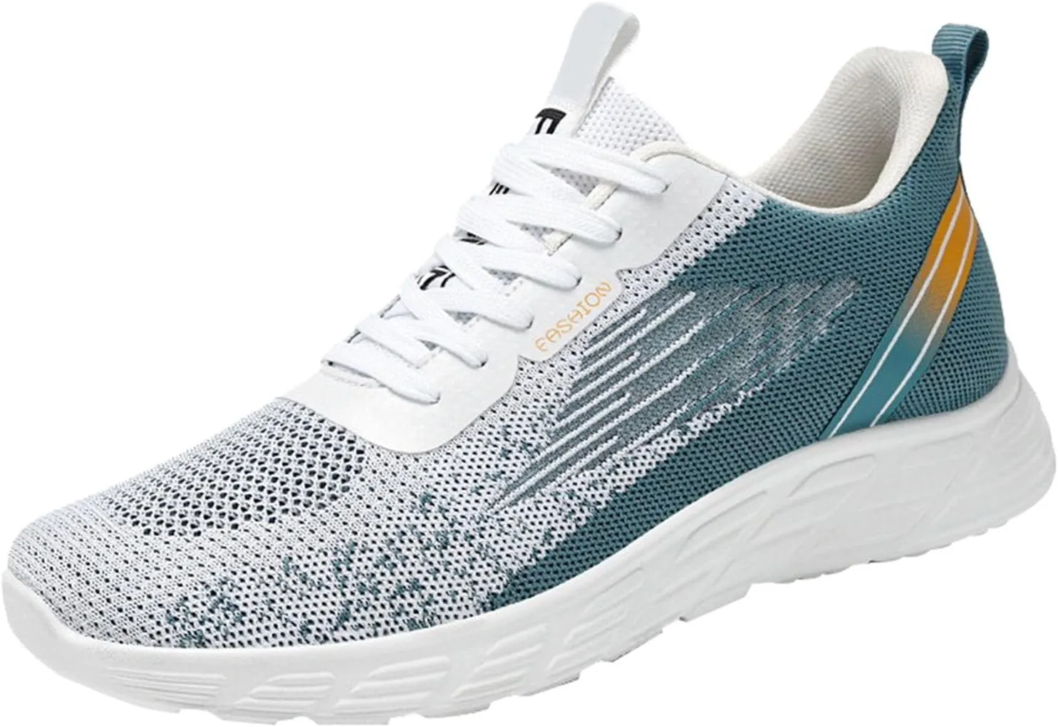 Men's Fashion Sneakers Fashion Summer and Men Sneakers Fly Woven Mesh Breathable and Comfortable Slip On