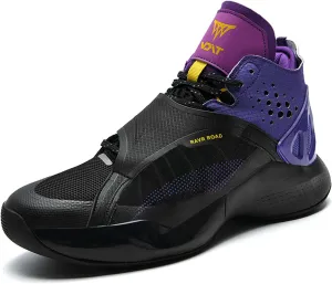 Men's High Top Basketball Shoes Indoor or Outdoor Court Teenagers Cushioned Training Basketball Sneakers Fashion High Top Sneakers Breathable Comfortable Fitness Running Tennis Shoes