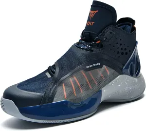 Men's High Top Basketball Shoes Indoor or Outdoor Court Teenagers Cushioned Training Basketball Sneakers Fashion High Top Sneakers Breathable Comfortable Fitness Running Tennis Shoes