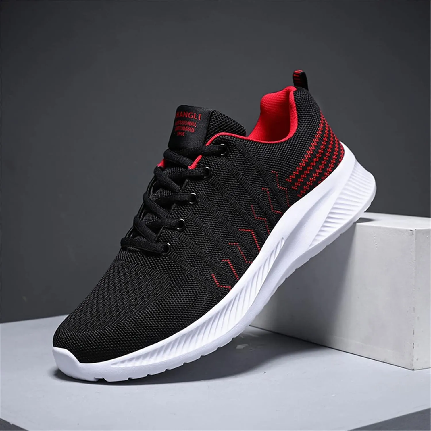 Men's Lace Up Memory Foam Sneakers Lightweight Sport Gym Jogging Walking Sneaker Lightweight Work Shoes for Men