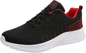 Men's Lace Up Memory Foam Sneakers Lightweight Sport Gym Jogging Walking Sneaker Lightweight Work Shoes for Men