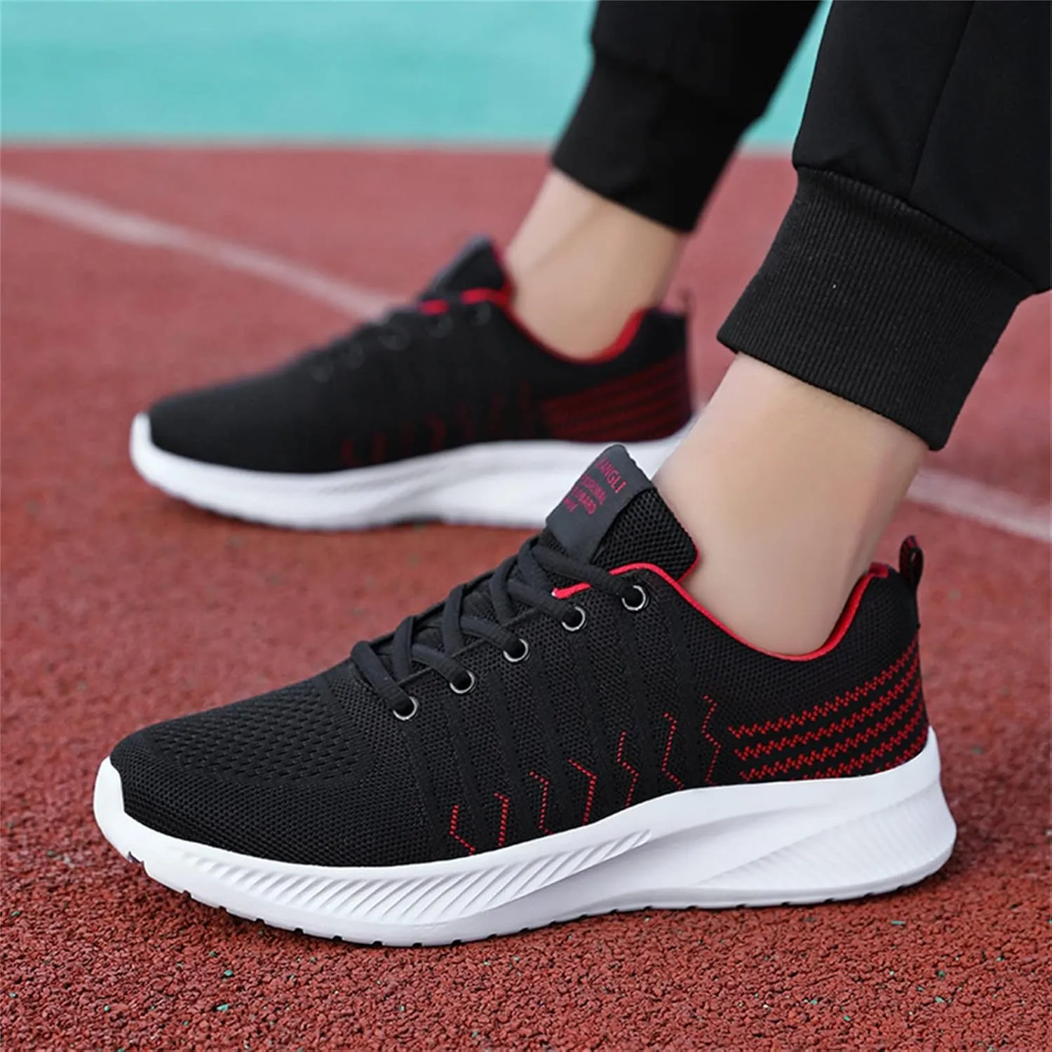 Men's Lace Up Memory Foam Sneakers Lightweight Sport Gym Jogging Walking Sneaker Lightweight Work Shoes for Men
