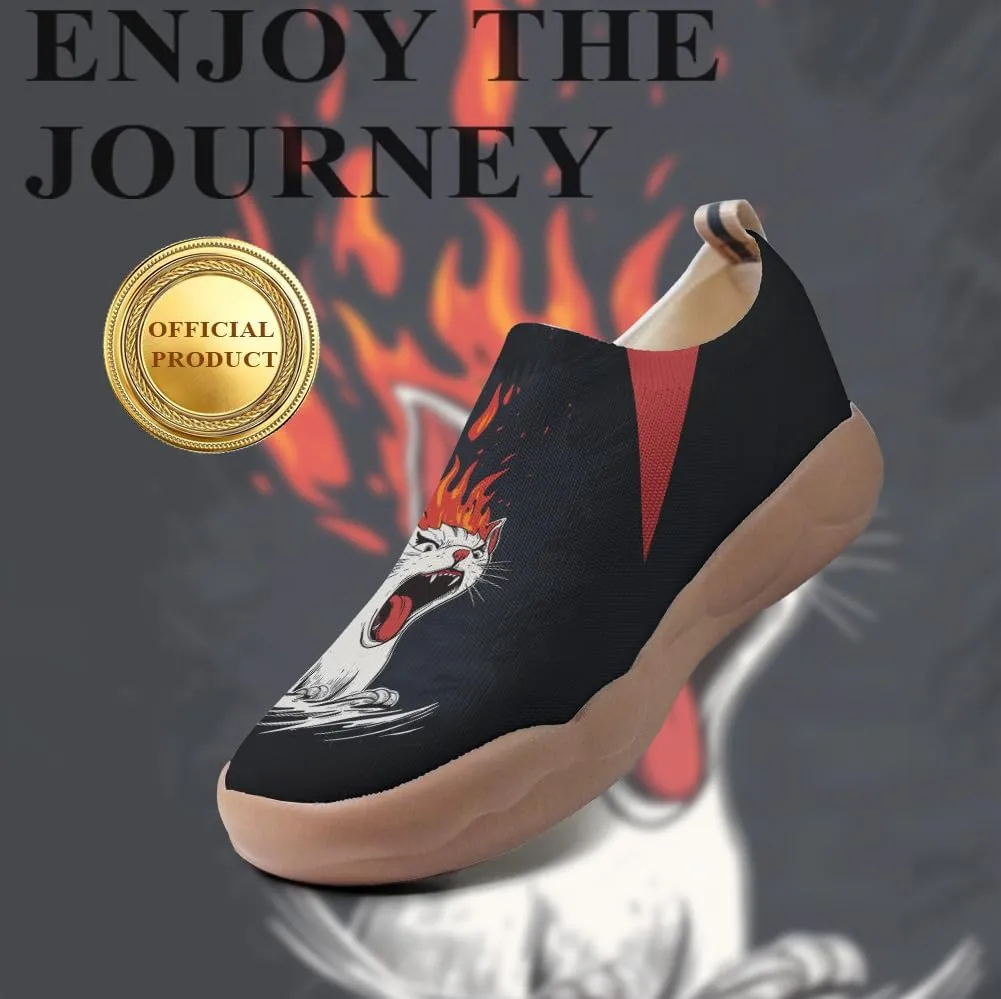 Men's Lightweight Loafers Breathable Slip-on All-Season Traction Flexible Sole Odor-Resistant Cushioned Comfort Travel