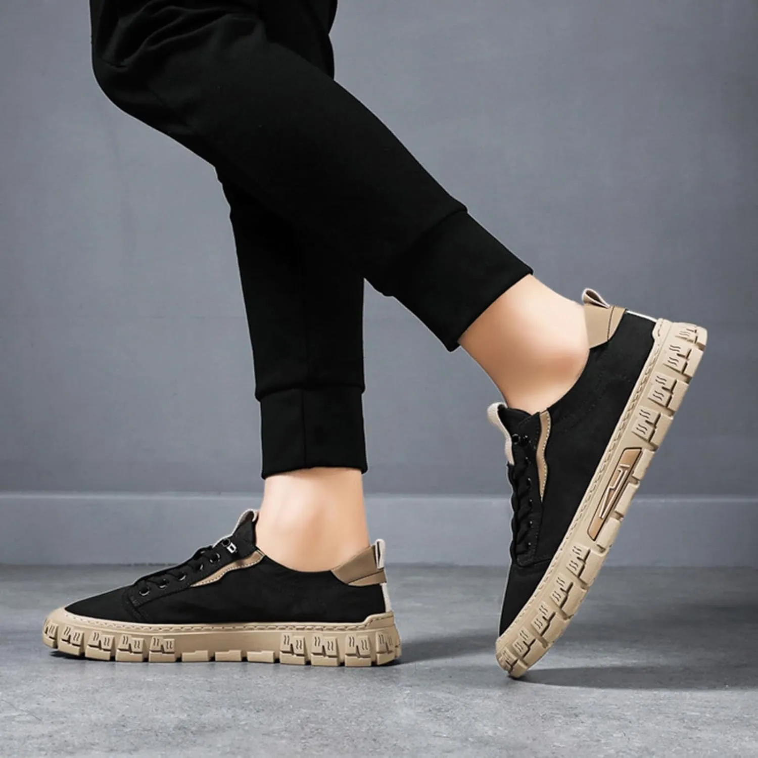Men's Lightweight Non Slip Barefoot Shoes Lightweight Breathable Slip on Running Shoe Non Slip Barefoot Sneaker