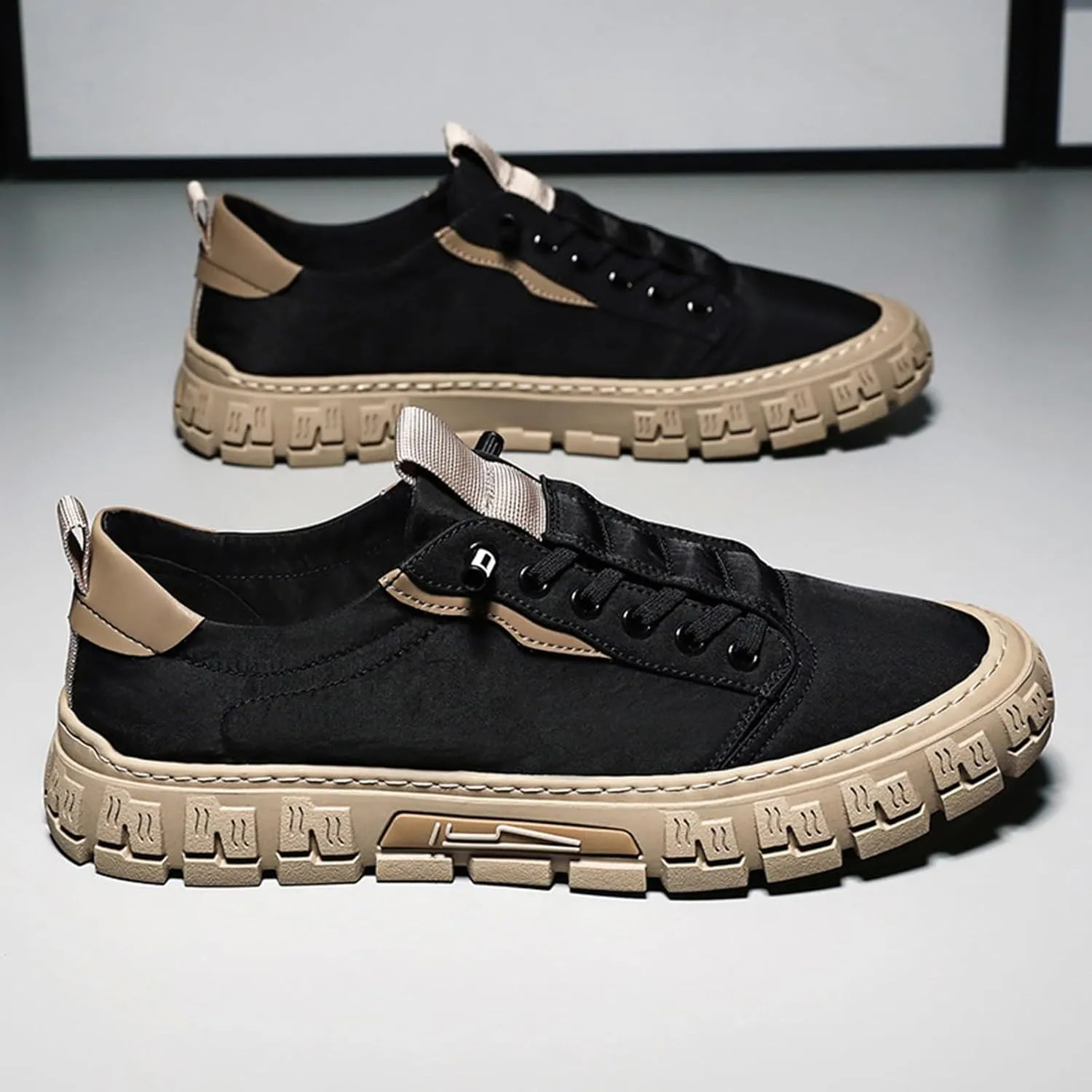 Men's Lightweight Non Slip Barefoot Shoes Lightweight Breathable Slip on Running Shoe Non Slip Barefoot Sneaker