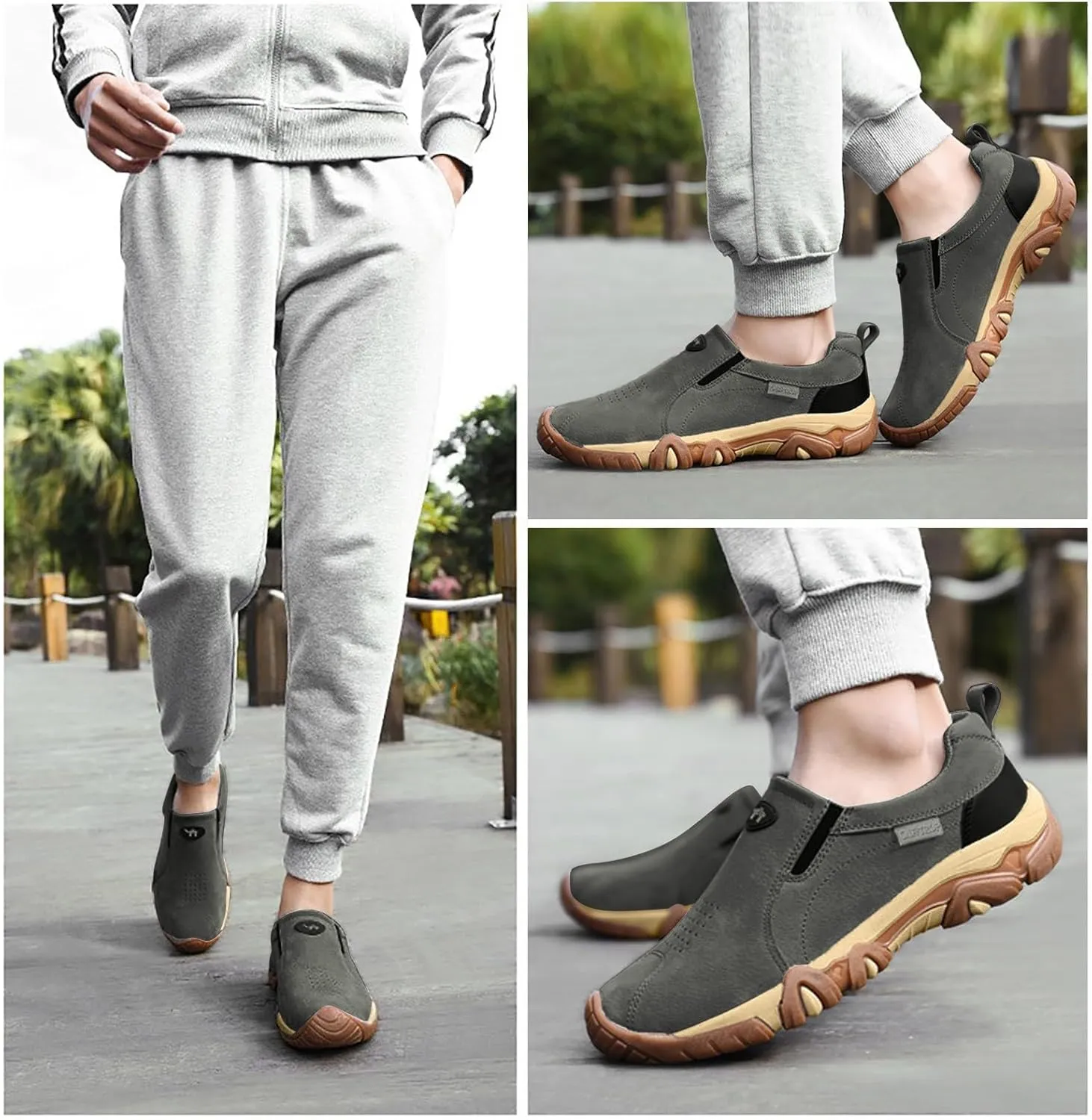 Men's Lightweight Non Slip Barefoot Shoes Supportive Running Athletic Sneaker Breathable Diabetic Shoes for Men
