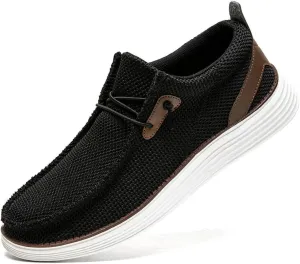 Mens Loafers Walking Slip on Boat Shoes Fashion Classcial Non Slip Sneakers Casual Comfortable Leisure Vintage Flat Shoes