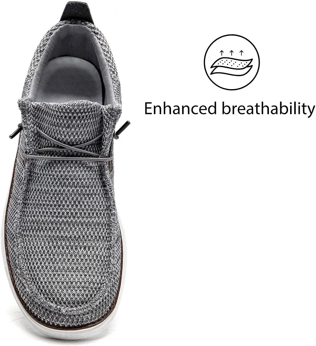 Mens Loafers Walking Slip on Boat Shoes Fashion Classcial Non Slip Sneakers Casual Comfortable Leisure Vintage Flat Shoes