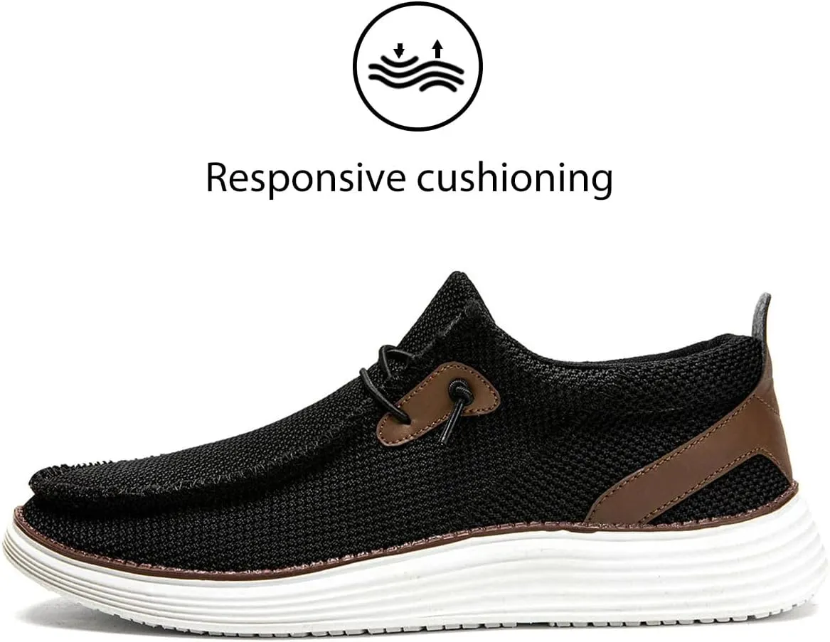 Mens Loafers Walking Slip on Boat Shoes Fashion Classcial Non Slip Sneakers Casual Comfortable Leisure Vintage Flat Shoes