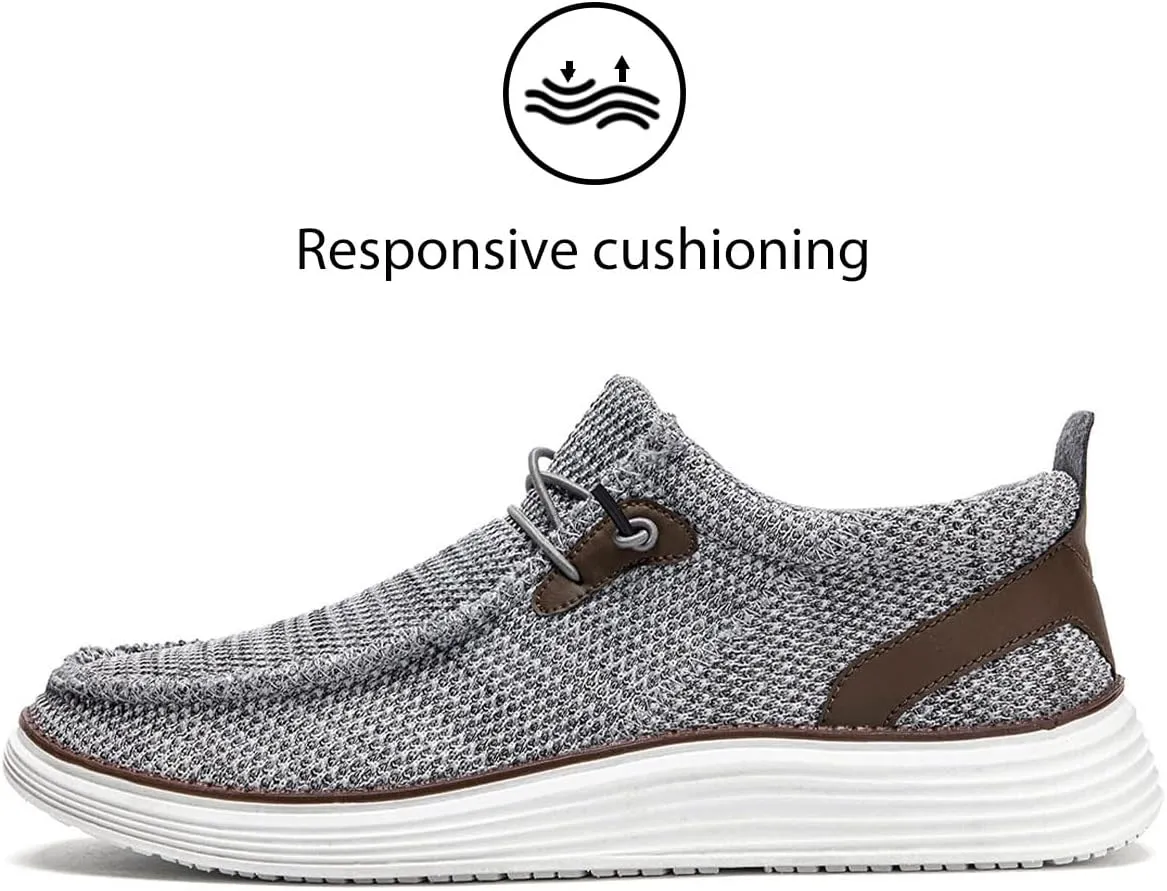 Mens Loafers Walking Slip on Boat Shoes Fashion Classcial Non Slip Sneakers Casual Comfortable Leisure Vintage Flat Shoes