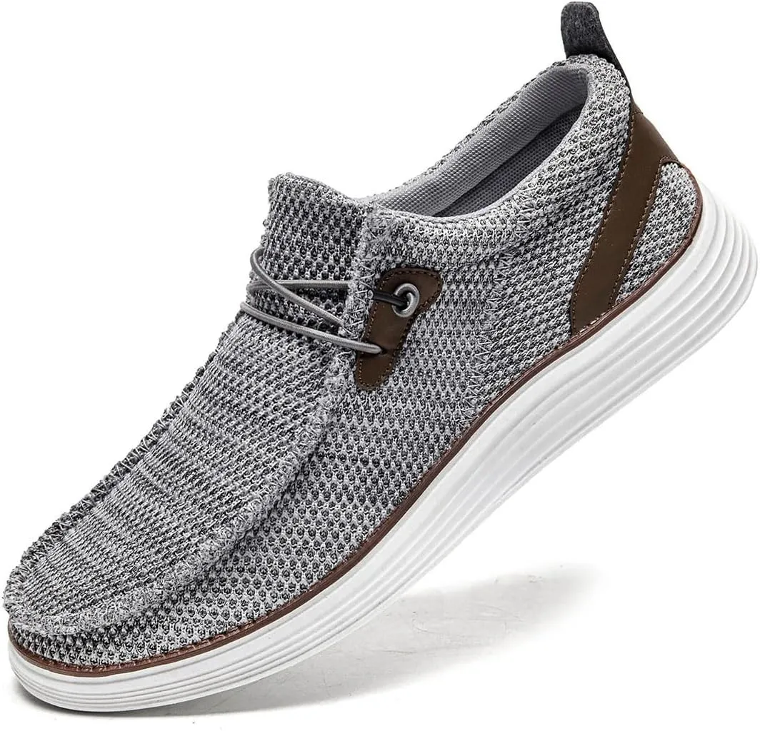 Mens Loafers Walking Slip on Boat Shoes Fashion Classcial Non Slip Sneakers Casual Comfortable Leisure Vintage Flat Shoes