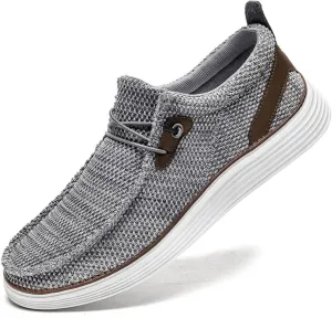 Mens Loafers Walking Slip on Boat Shoes Fashion Classcial Non Slip Sneakers Casual Comfortable Leisure Vintage Flat Shoes