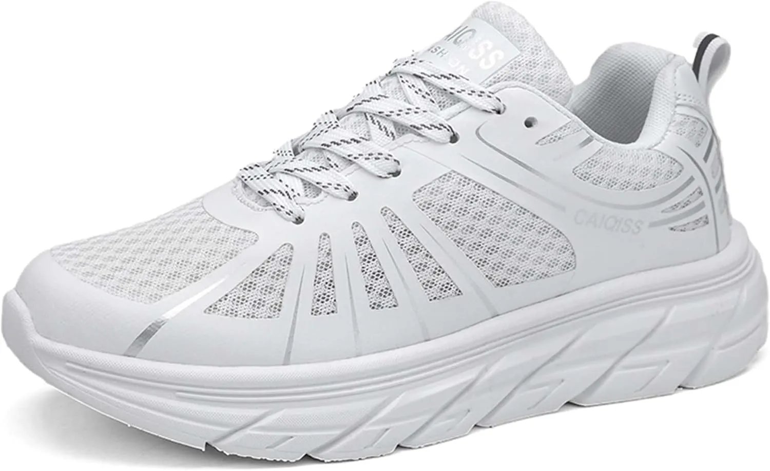 Mens Low Top Lace Up Classic Casual Walking Shoes Rubber Sole Anti Slip Running Shoes High Elasticity Basketball Sneakers Comfortable and Breathable Training Shoes Lightweight Badminton Sneakers