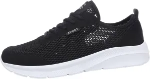 Men's Non Slip Running Shoes Ultra Light Breathable Casual Walking Shoes Fashion Sneakers Mesh Workout Sports Shoes