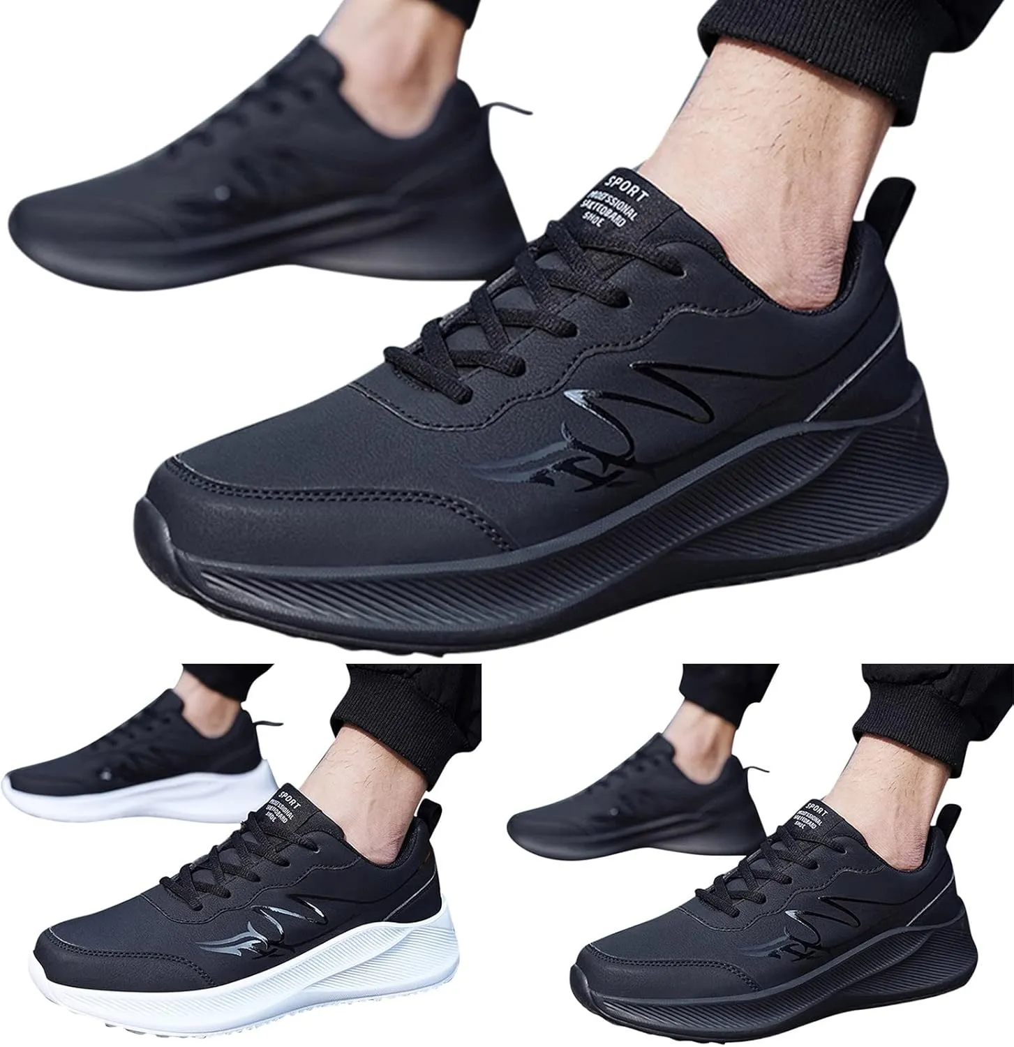 Men's Orthopedic Comfortable Slip-On Shoes Lightweight Breathable Slip On Running Shoe Lightweight Hiking Shoes