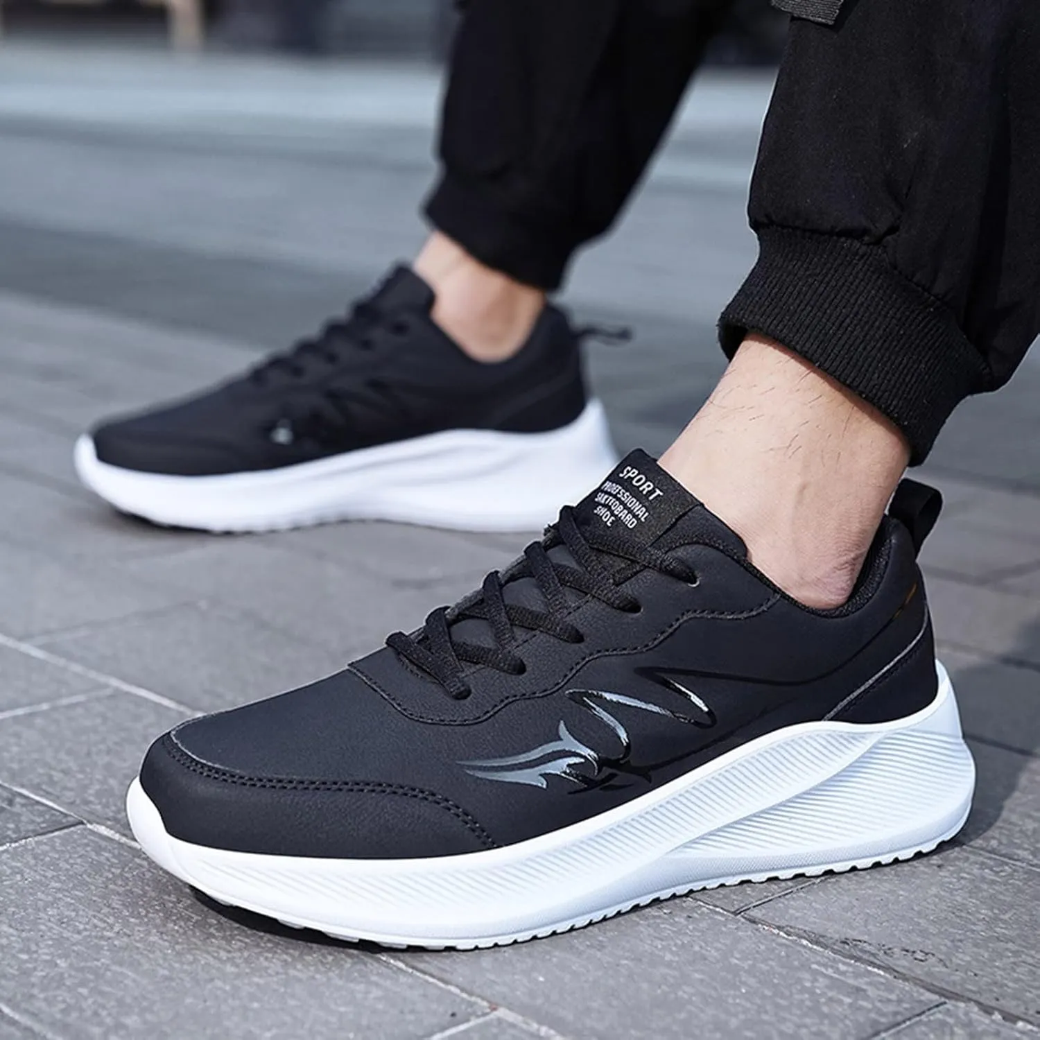 Men's Orthopedic Comfortable Slip-On Shoes Lightweight Breathable Slip On Running Shoe Lightweight Hiking Shoes