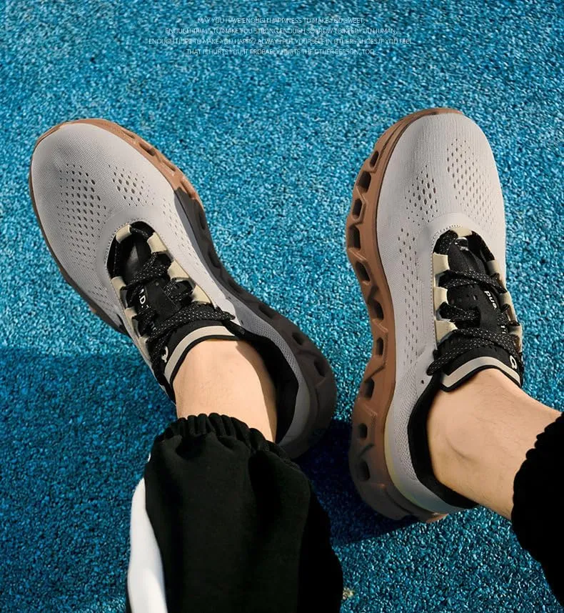 Men's Running Sneakers Shoes Comfortable Cushioned Mens Road Running Shoes, Slip on Breathable Soft Bottom Casual Athletic Shoes, Walking Tennis Jogging Workout Men Wide Trainers