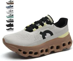 Men's Running Sneakers Shoes Comfortable Cushioned Mens Road Running Shoes, Slip on Breathable Soft Bottom Casual Athletic Shoes, Walking Tennis Jogging Workout Men Wide Trainers
