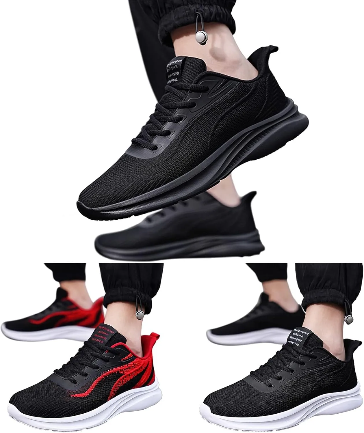 Men's Sneakers Men's Shoes Large Size Fashion Casual Mesh Breathable Casual Shoes Lace Up Running