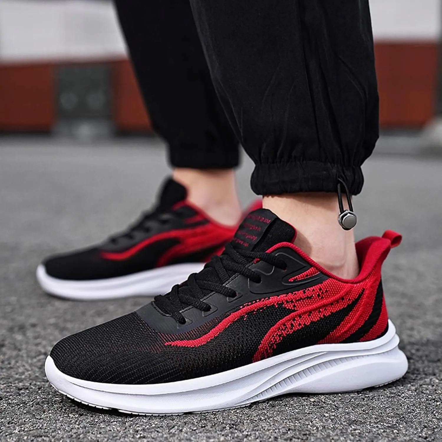 Men's Sneakers Men's Shoes Large Size Fashion Casual Mesh Breathable Casual Shoes Lace Up Running