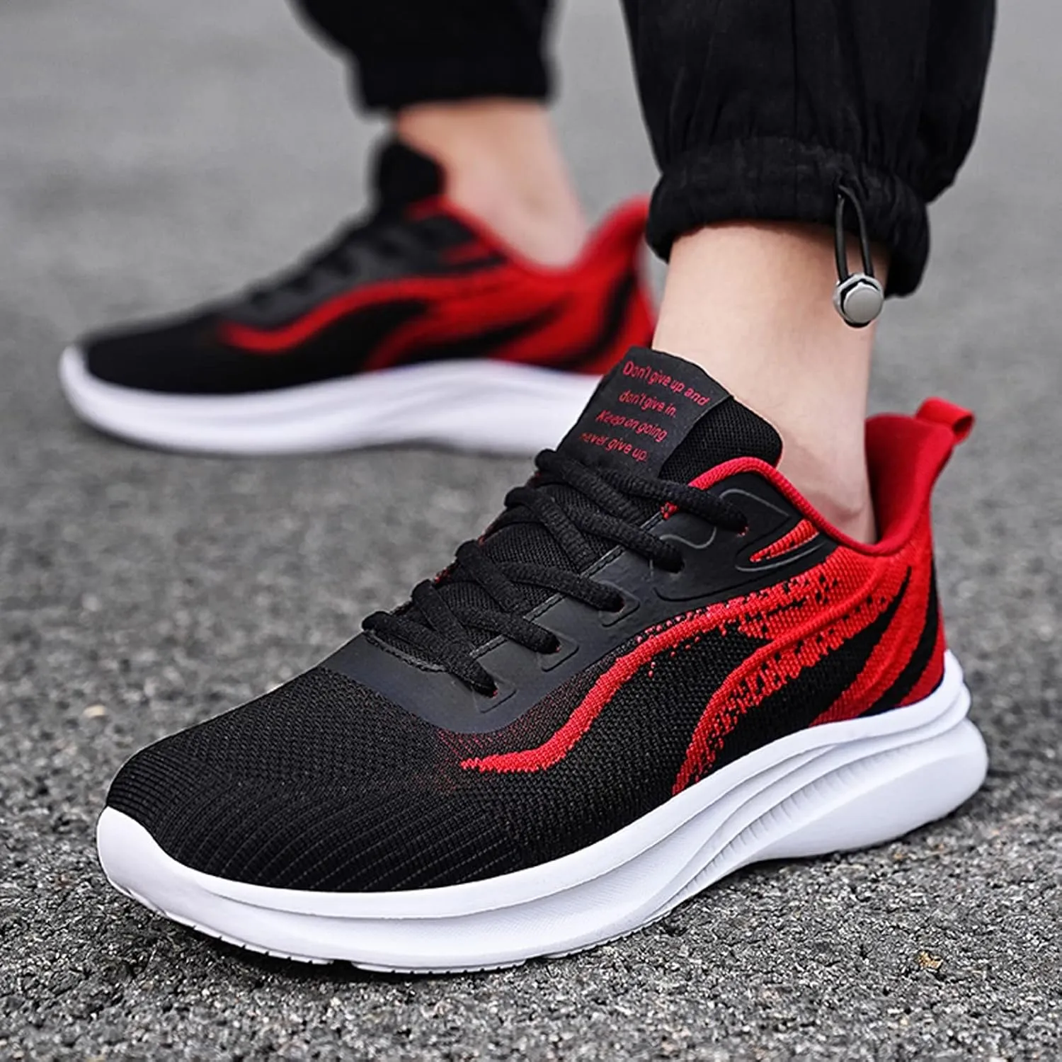 Men's Sneakers Men's Shoes Large Size Fashion Casual Mesh Breathable Casual Shoes Lace Up Running