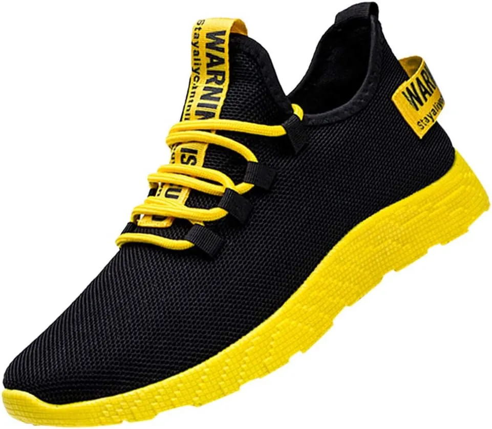 Mens Tennis Shoes Black Men Lightweight Breathable Walking Shoes Gym Tennis Athletic Mens Training Sneakers
